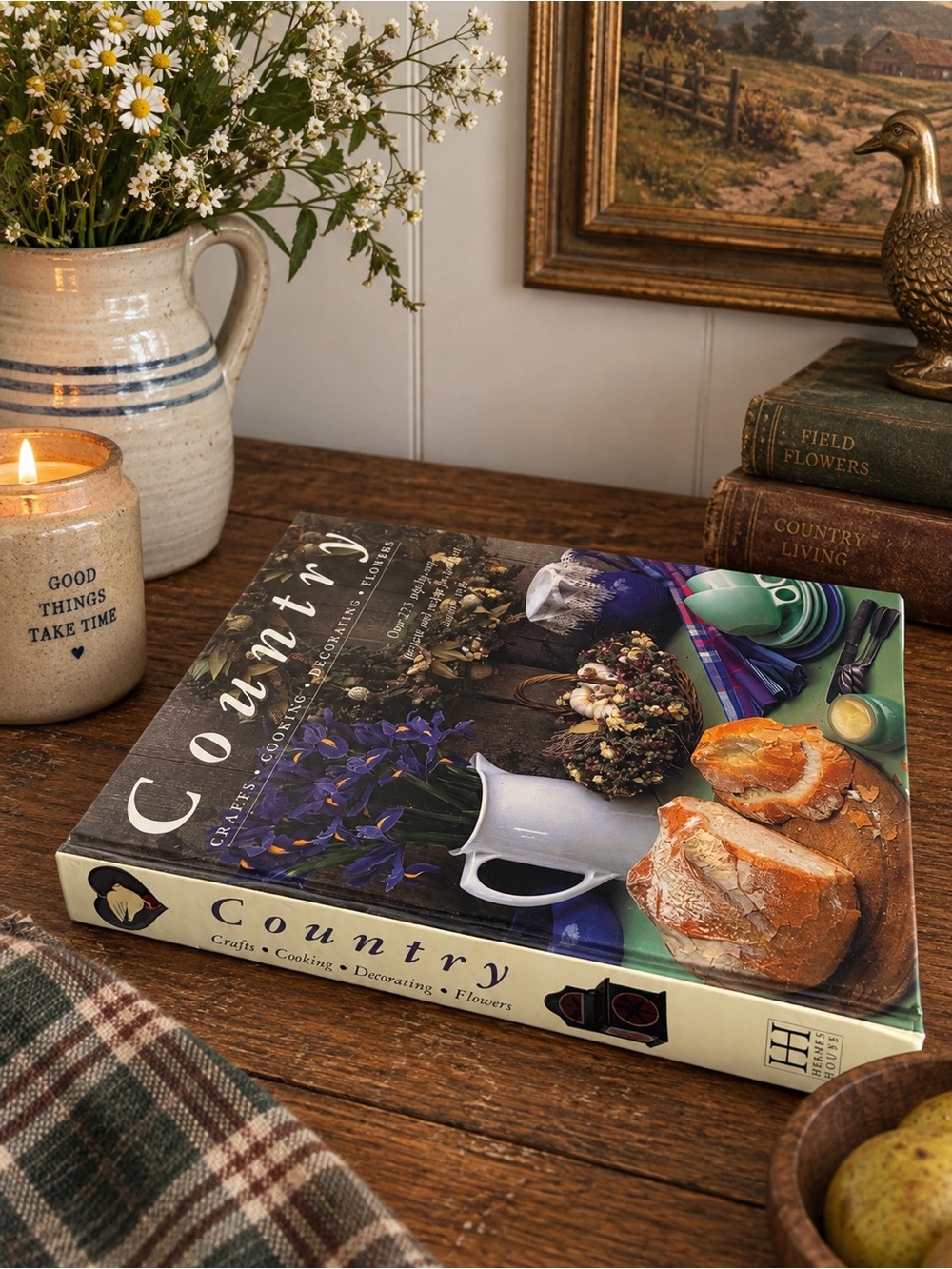 Vintage Country Coffee Table Book